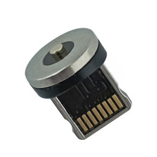 Магнитный адаптер круглый Lightning (Black)