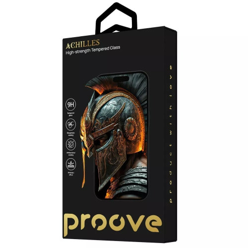 Защитное стекло Proove Achilles для Apple iPhone 16e (Black)