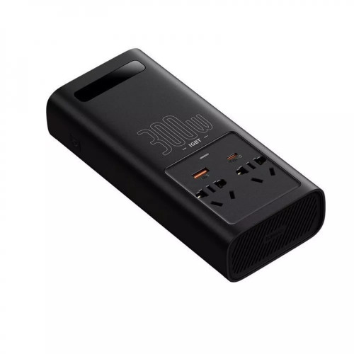 Автомобільний інвертор Baseus 300 Вт (Black)