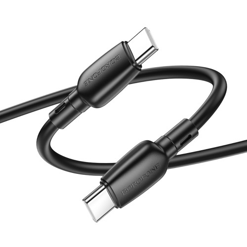 Кабель Borofone BX93 Type-C – Type-C (1 м · 60W · 3A) (Black)