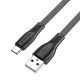 Кабель Borofone BX85 USB-A – Type-C (1 м · 15W · 3A) (Black)
