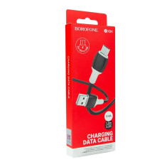 Кабель Borofone BX84 USB-A – Micro-USB (1 м · 12W · 2.4A) (Black)