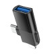 Переходник Hoco UA17 Lightning and Type-C to USB 2.0 black