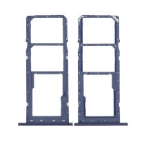 Держатель SIM-карты и карты памяти для Samsung A037 Galaxy A03s (2021) (2×SIM, карта памяти) (Blue)