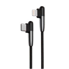 Кабель Budi DC199TL Type-C – Lightning (1.5 м · 20W · 5A) (Black)