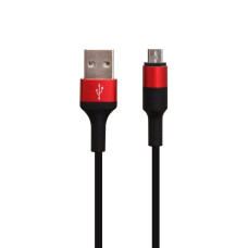 Кабель Hoco X26 USB-A – Micro-USB (1 м · 10W · 2A) (Black/Red)
