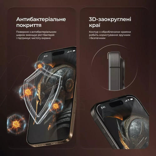 Захисне скло Proove Achilles для Apple iPhone 12 (Black)