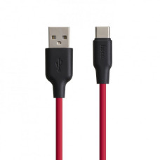 Кабель Hoco X21 Plus Silicone USB-A – Type-C (1 м · 15W · 3A) (Black/Red)