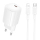 Мережевий зарядний пристрій Borofone BA103A USB-C (20W · 3A) з кабелем Type-C – Lightning (White)