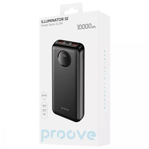Повербанк Proove Illuminator SE 22.5W (10000 mAh) (Black)