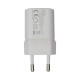 Сетевое зарядное устройство Monoko MAC010 USB-C+USB-A (20W · 3A) (White)