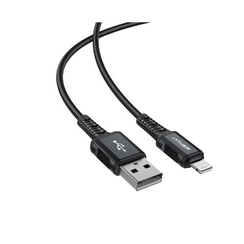 Кабель Acefast C4-02 USB-A – Lightning (1.8 м · 12W · 2.4A) (Black)