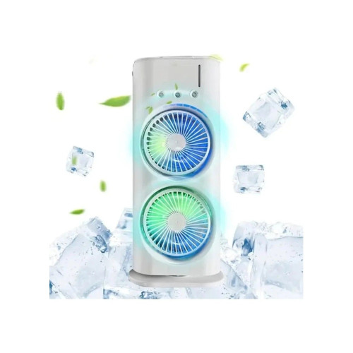 Портативний вентилятор Double Spray Fan (Black)