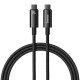 Кабель Baseus Tungsten Gold Type-C – Type-C (1 м · 240W) (Black)