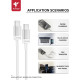 Кабель FLYCDI FLK005 Type-C – Type-C (1 м · 45W · 6A) (White)
