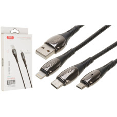 Кабель XO NB145 USB-A – Micro-USB (1 м) (Black)