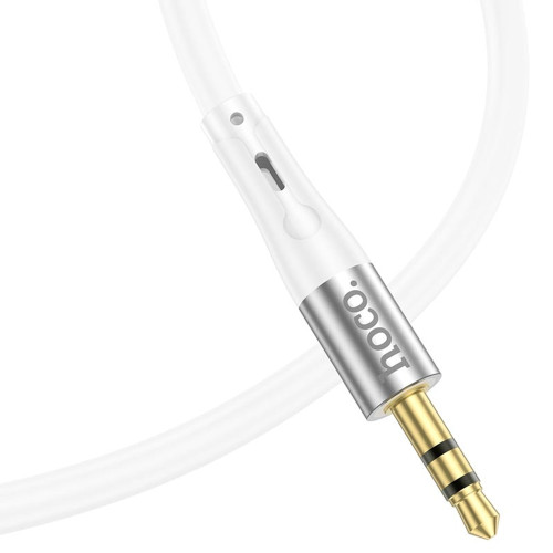 Аудіокабель AUX Hoco UPA22 Type-C – 3.5 мм (1 м) (White)
