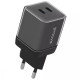 Мережевий зарядний пристрій Proove Pure GaN Max 2xUSB-C (67W · 3A) (Black)
