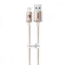 Кабель Baseus Crystal Shine Series USB-A – Lightning (2 м · 12W · 2.4A) (CAJY001204) (Pink)