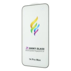 Захисне скло Color Frame для Apple iPhone 14 Pro Max (Full Glue) (Silver)
