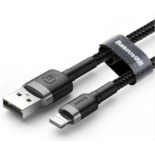Кабель Baseus Cafule USB-A – Lightning (1 м · 20W · 2.4A) (CALKLF-BG1) (Black/Gray)
