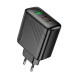 Мережевий зарядний пристрій Hoco CS26A USB-A+2xUSB-C (45W · 3A) (Black)