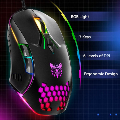 Мишка дротова ігрова Onikuma CW902 (Black)
