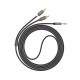 Аудиокабель AUX Hoco UPA10 2RCA – 3.5 мм (1.5 м) (Gray)