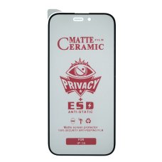 Захисна плівка Ceramic Privacy Matte для Apple iPhone 15 (Full Glue) (Black)