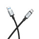 Мультимедійний кабель Hoco US10 USB-A – Type-C 3.0 5Gbit/s (0.5 м) (Black)