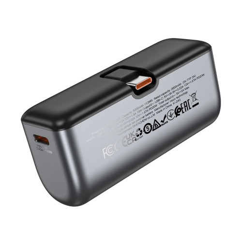 Повербанк Hoco Q31 с кабелем USB-C 20W (5000 mAh) (Black)