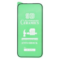 Защитная пленка Ceramic для Apple iPhone 15 Pro (Full Glue) (Black)