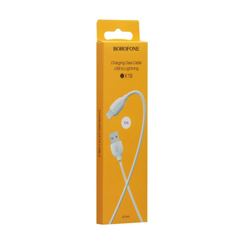 Кабель Borofone BX19 Streamer USB-A – Lightning (1 м · 12W · 2.4A) (White)