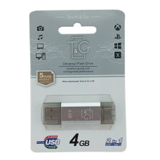 Флешка USB 2.0 TG 009 Star USB+Type-C 4Gb silver