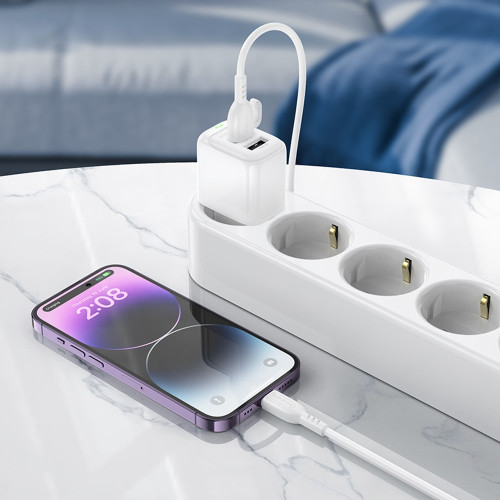 Сетевое зарядное устройство Borofone BAS41A 2xUSB-A (10.5W · 2.1A) (White)