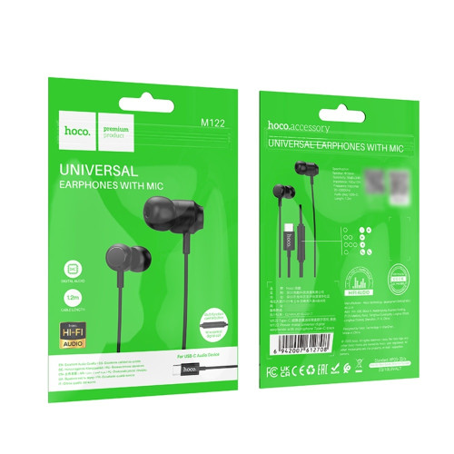 Наушники Hoco M122 Type-C (Black)