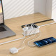 Сетевой фильтр Proove Supercoil на 2 розетки (20W · 2xUSB-A+USB-C · 1.5 м) (White)