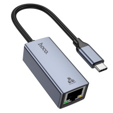 Перехідник Hoco UA37 Type-C – RJ45 (Gray)