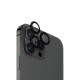 Захисне скло камери +NEU Chatel Metal Frame для Apple iPhone 15 Pro Max (Black)