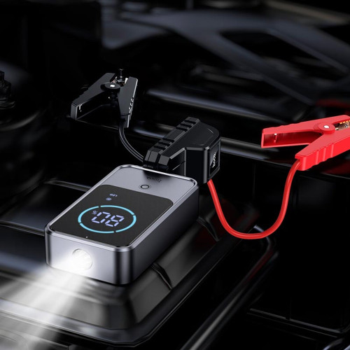 Повербанк Hoco QS7 800 A Jump Starter (10000 mAh) (Gray)