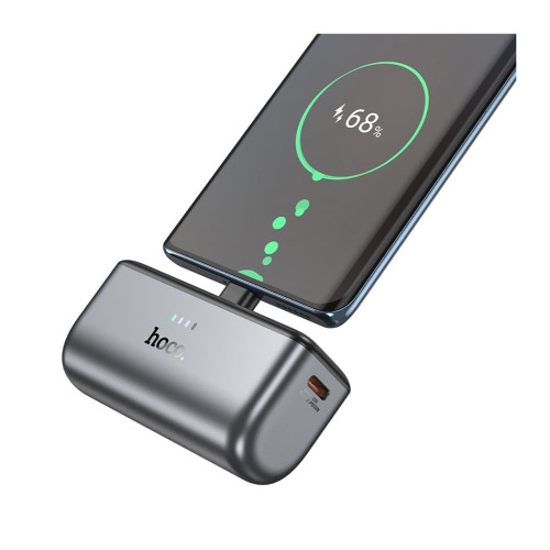 Повербанк Hoco Q31 с кабелем USB-C 20W (5000 mAh) (Black)