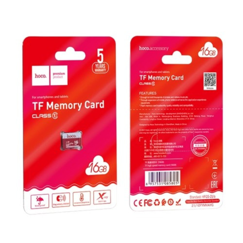 Карта памяти Hoco microSDHC 16GB Class 10