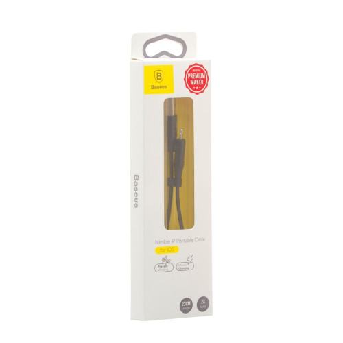 Кабель Baseus Nimble USB-A – Lightning (0.23 м · 10W · 2A) (Black)