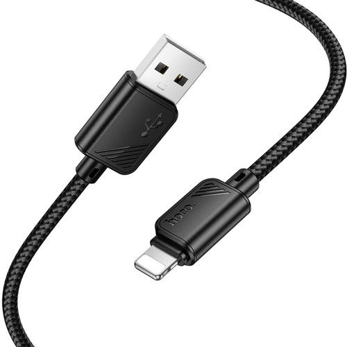 Кабель Hoco X113 Beneficio USB-A – Lightning (1 м · 12W · 2.4A) (Black)