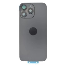 Задняя крышка для Apple iPhone 16 Pro Max (Black) (Original PRC) со стеклом камеры