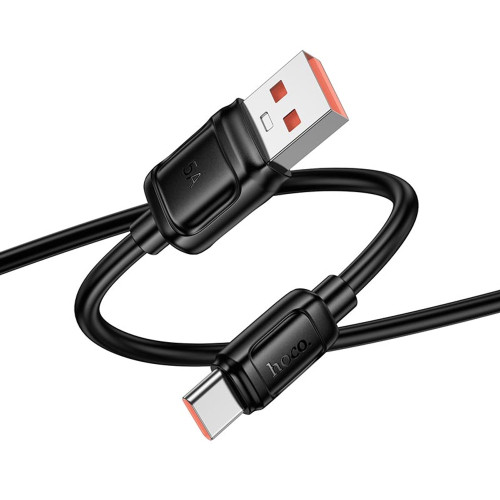 Кабель Hoco X115 Surpass USB-A – Type-C (1 м · 100W · 5A) (Black)