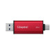 Зовнішній накопичувач Kingston Dual SSD USB-A/C NVMe 2TB Red/Black
