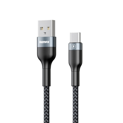 Кабель Remax RC-124a USB-A – Type-C (1 м · 2.4A) (Black)