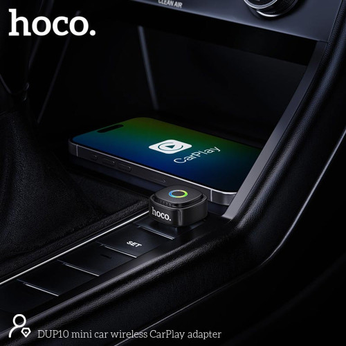 Бездротовий адаптер CarPlay Hoco DUP10 mini (Black)
