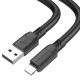 Кабель Borofone BX81 USB-A – Lightning (1 м · 12W · 2.4A) (Black)